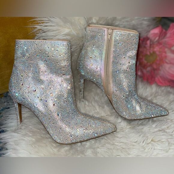 INC International Concepts Reisa 6 Bling Ankle Booties 7.5 - Picture 3 of 11